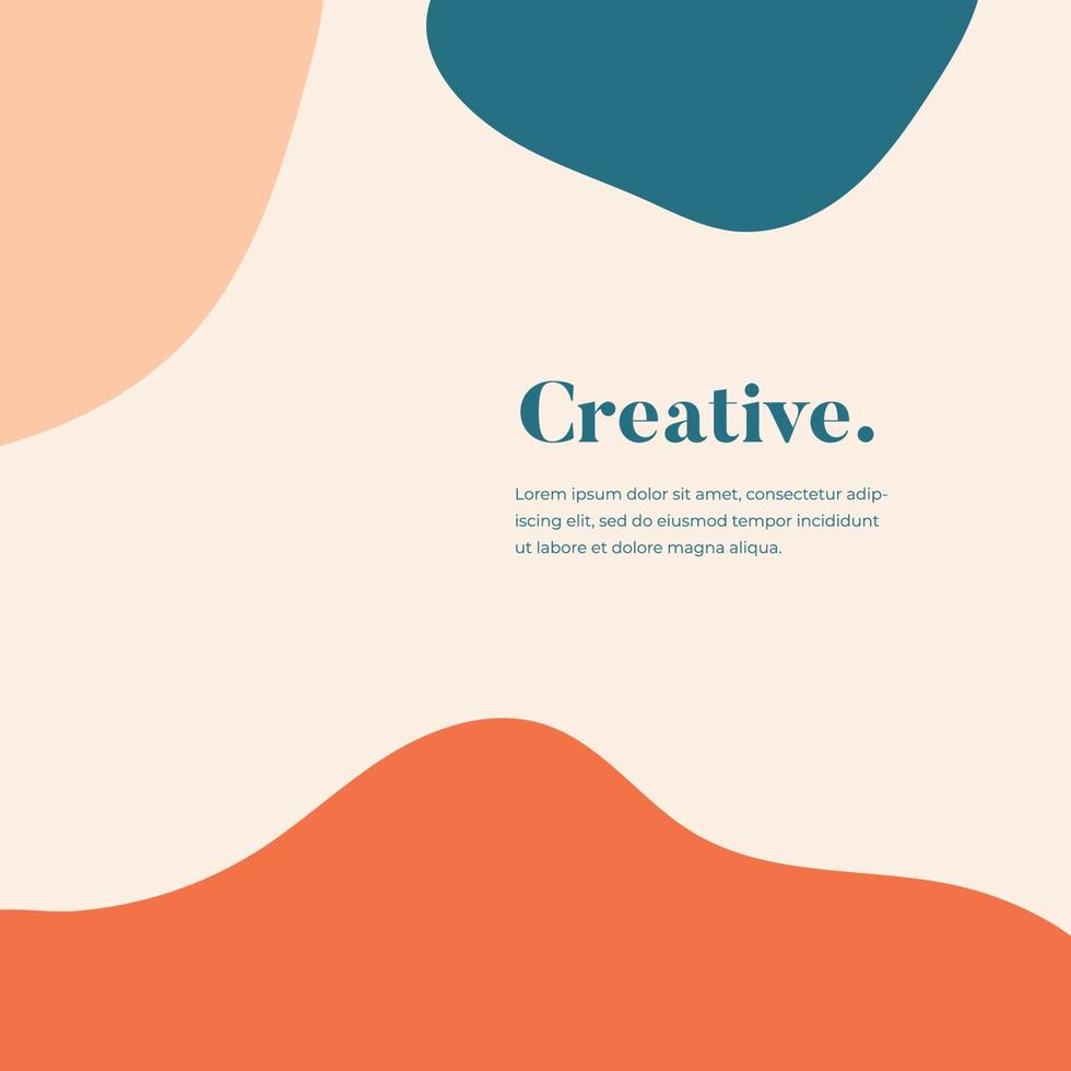 Abstract minimal backgrounds. Hand drawing various shapes and text. Trendy modern contemporary vector illustration. Every background is isolated. Pastel color