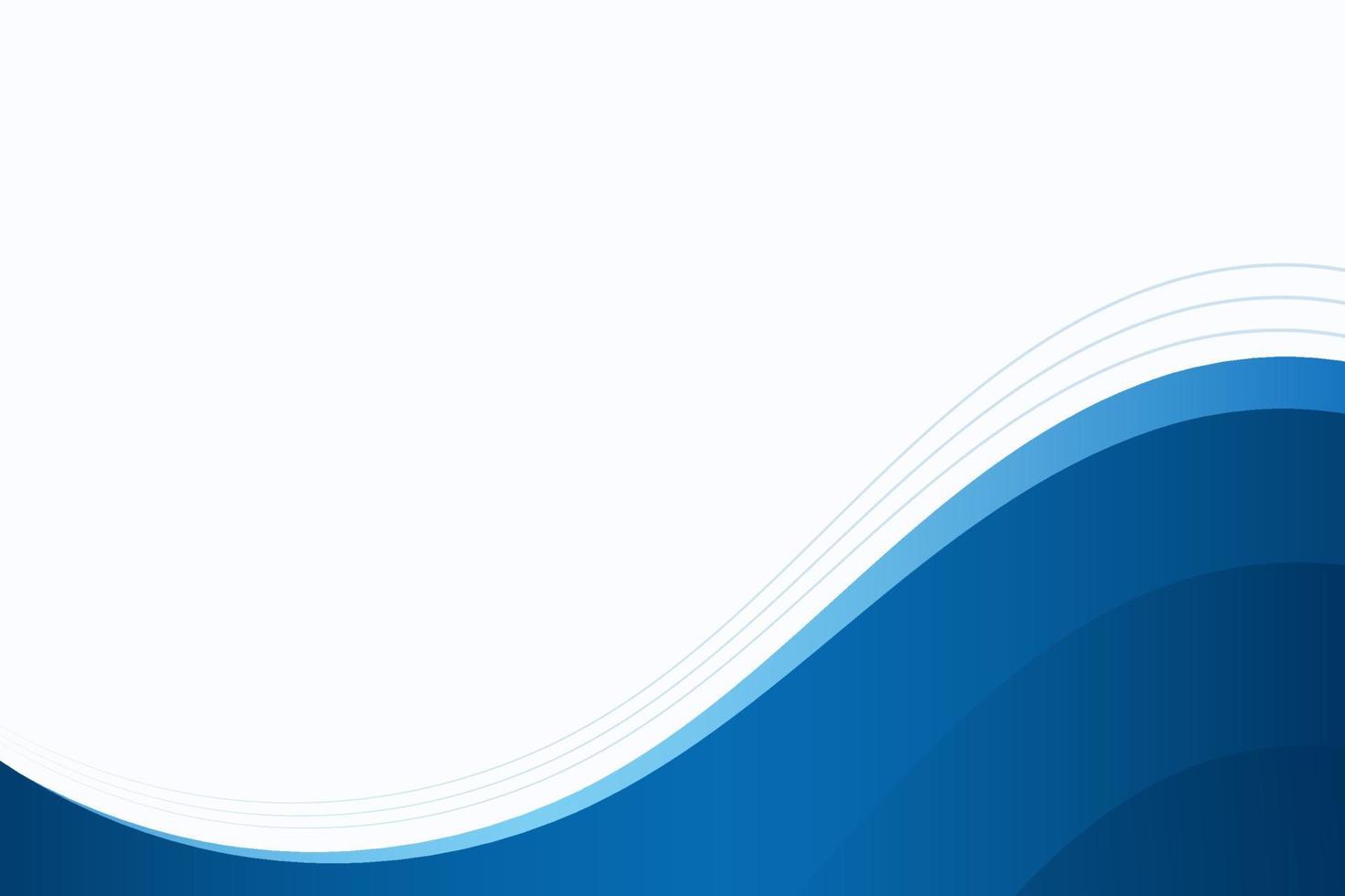 Abstract blue wavy business style background. Vector illustration