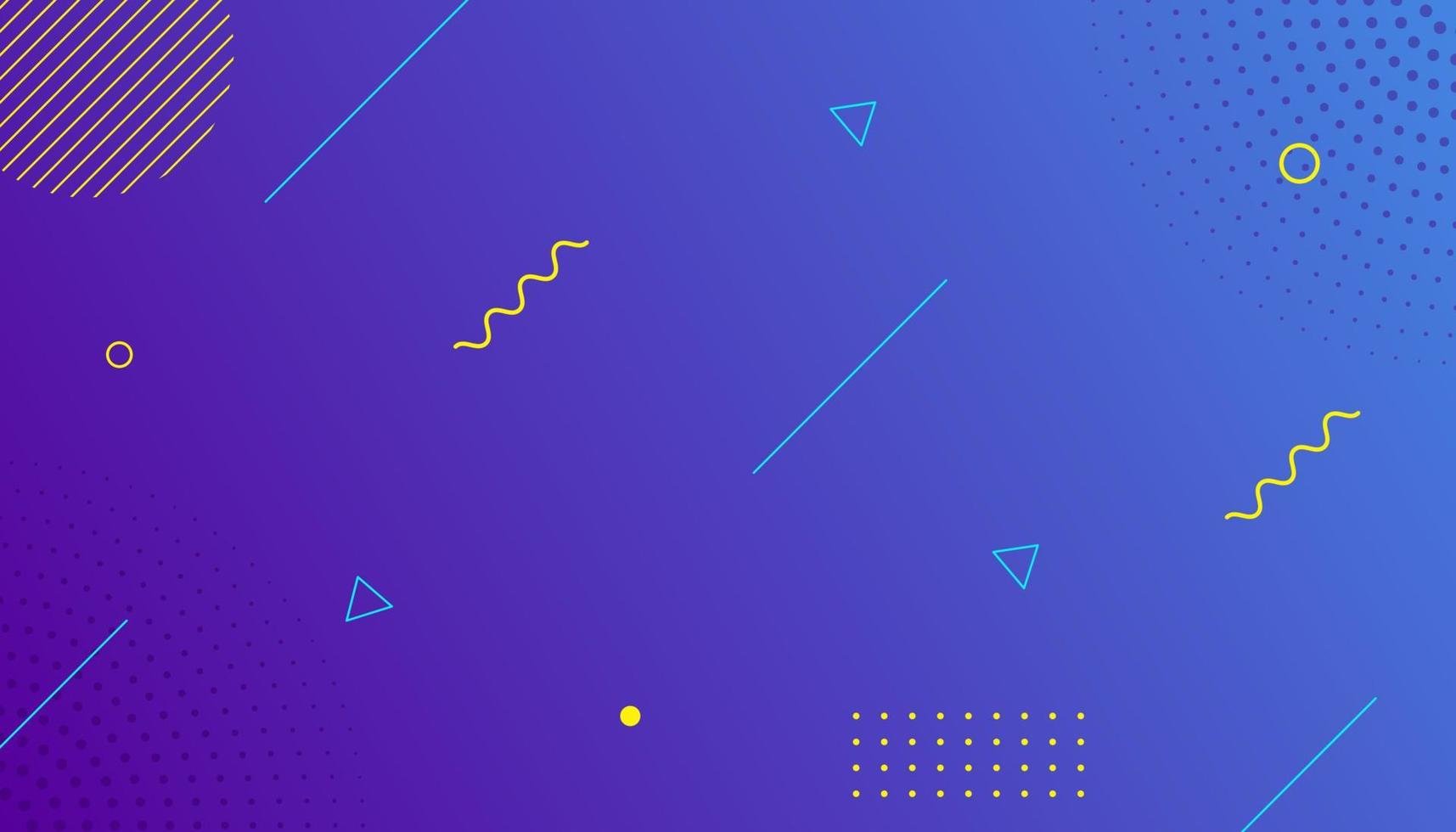 Modern gradient abstract memphis style with geometric background. Vector illustration