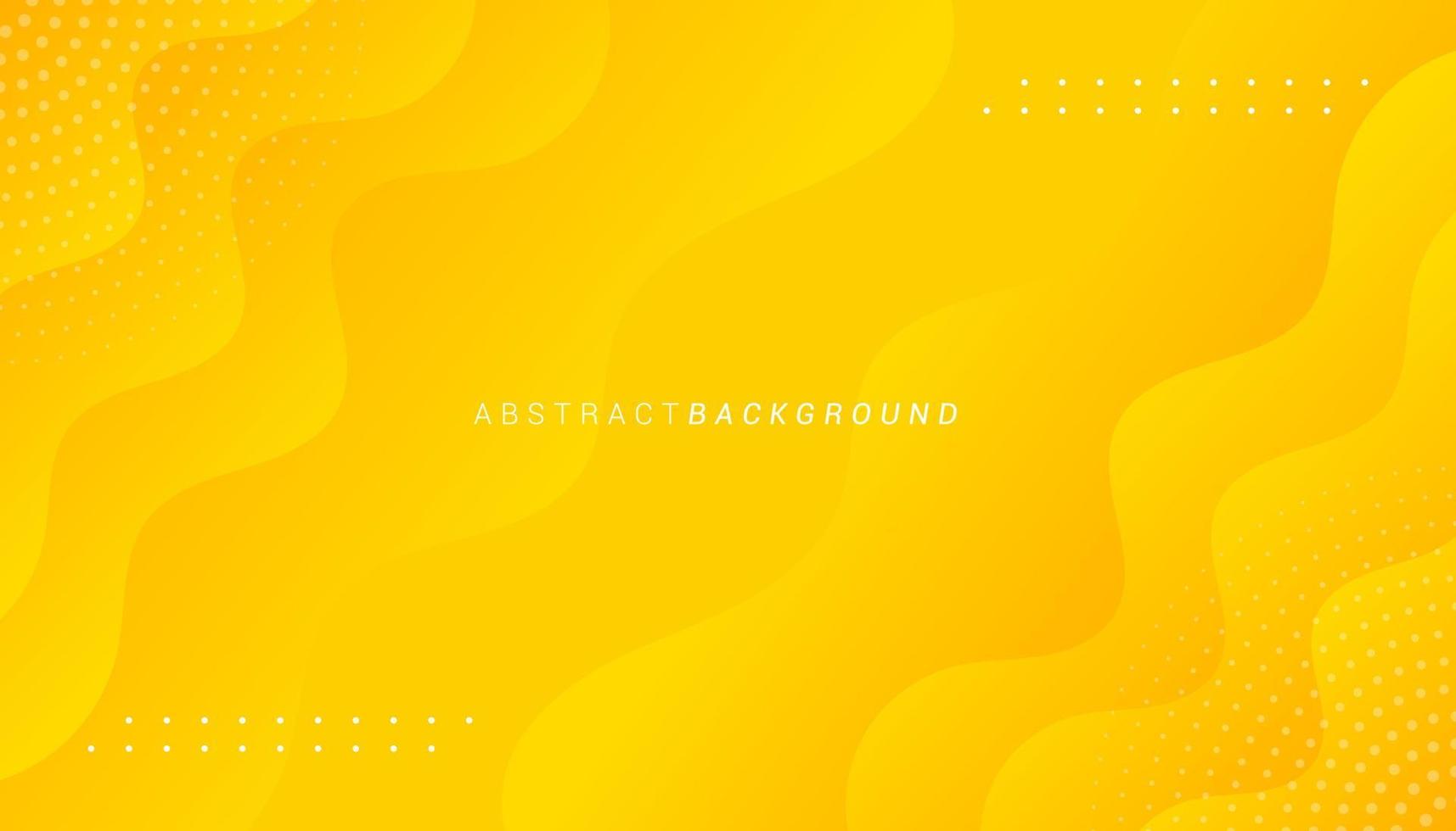 Abstract wavy gradient yellow background with geometric element . Vector illustration