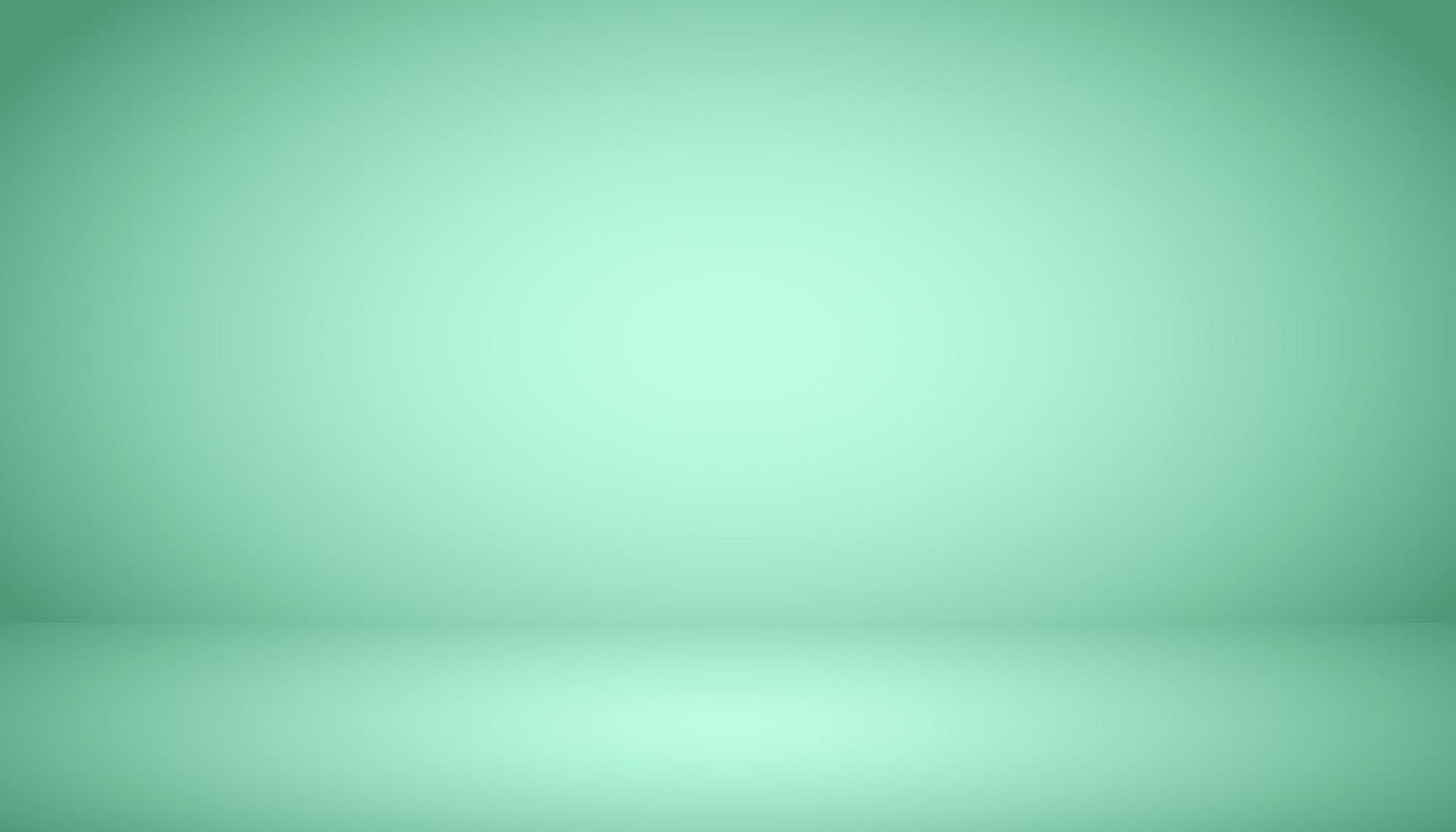 Abstract background. The studio space is empty. With a smooth and soft green color vector