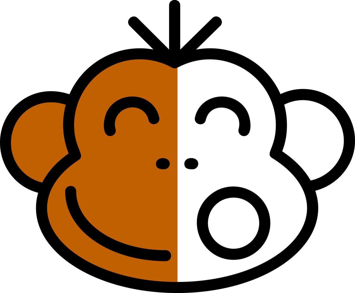 Monkey Vector Icon Design