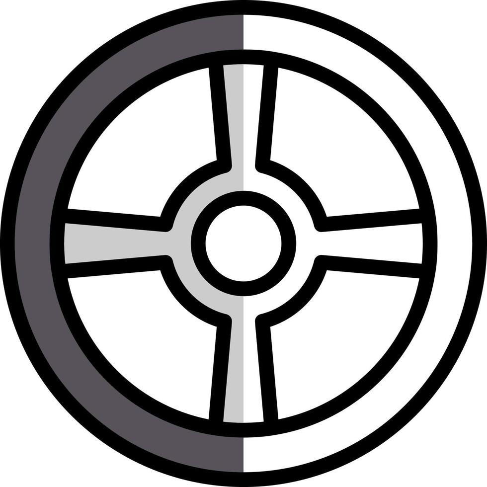 Wheel Vector Icon Design