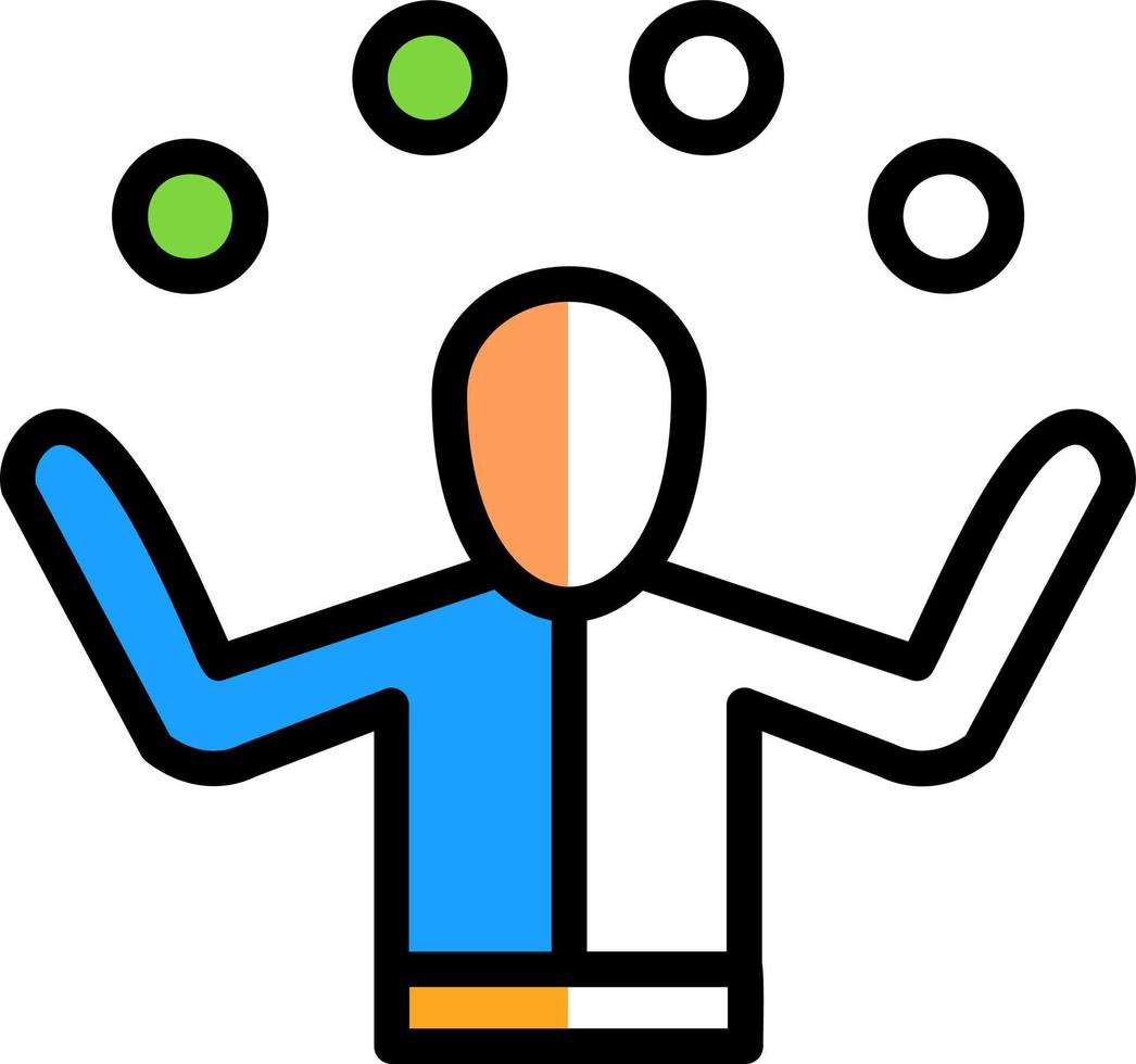 Juggling Vector Icon Design