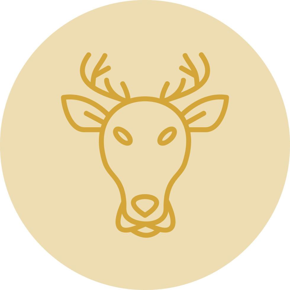 diseño de icono de vector de ciervo
