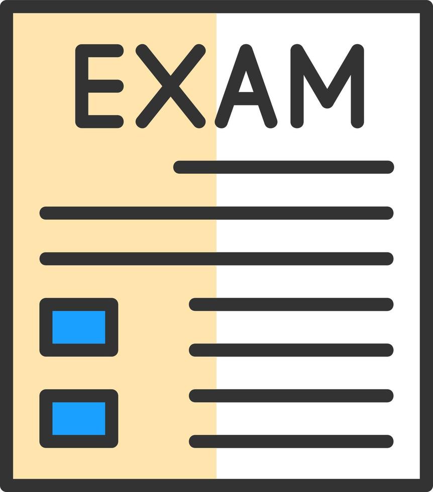 diseño de icono de vector de examen