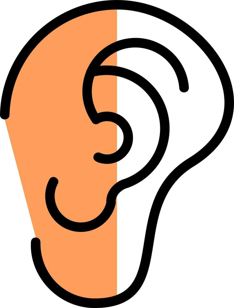 Ear Vector Icon Design
