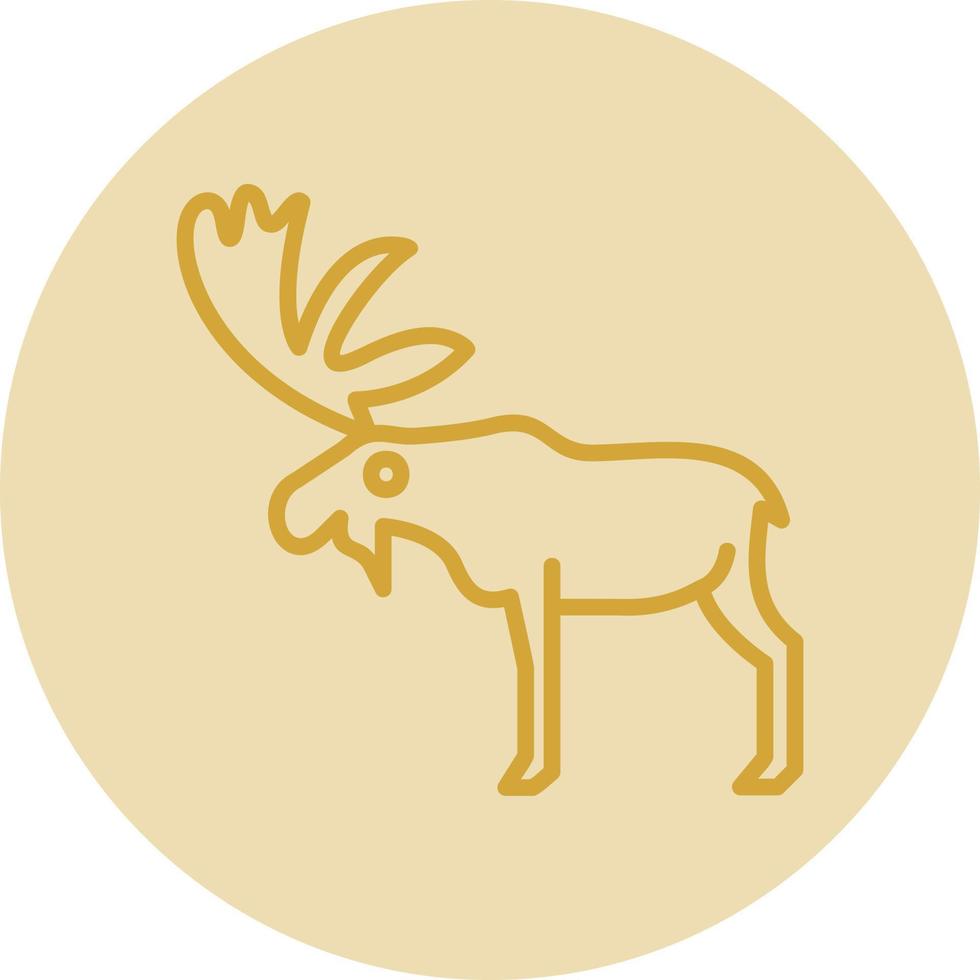 Moose Vector Icon Design