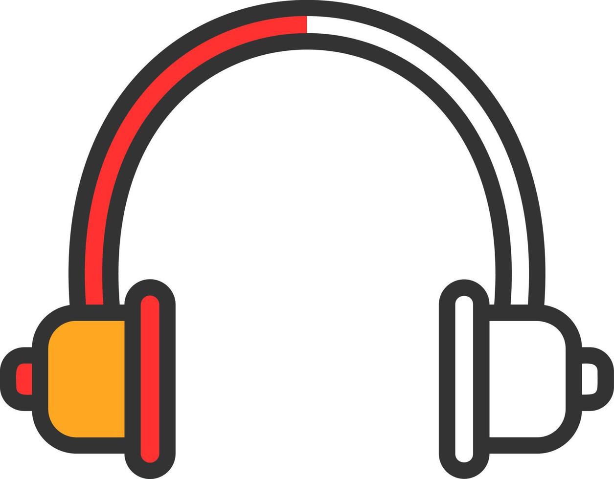 Audio Headset Vector Icon Design