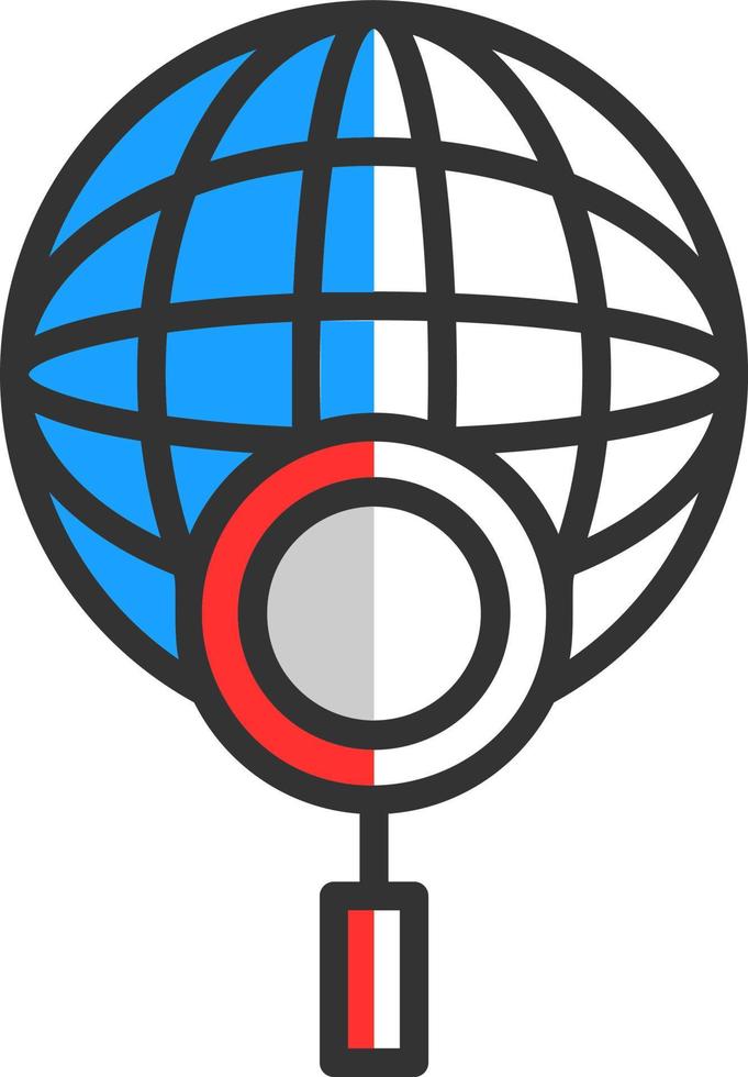 Global Search Vector Icon Design