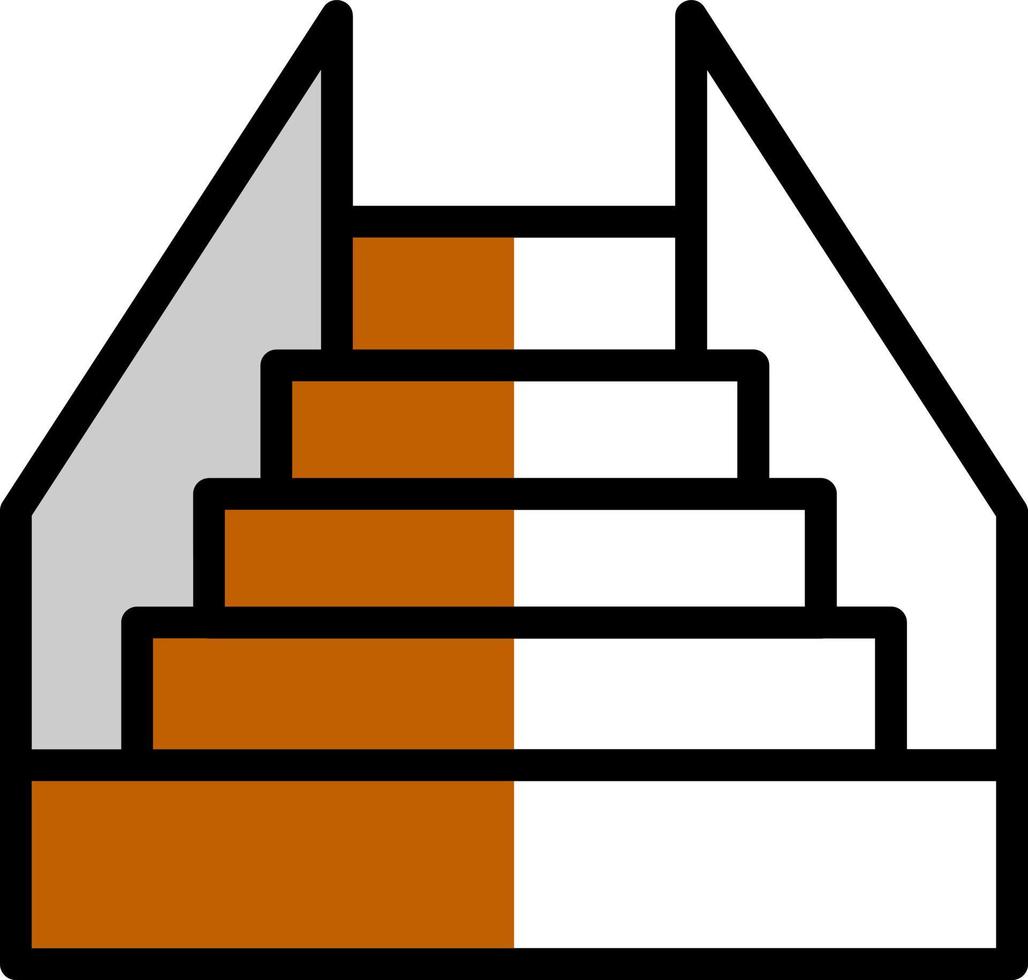 Stair Vector Icon Design