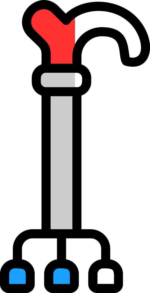 Walking Stick Vector Icon Design