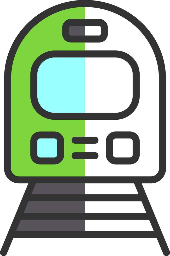 diseño de icono de vector de tren