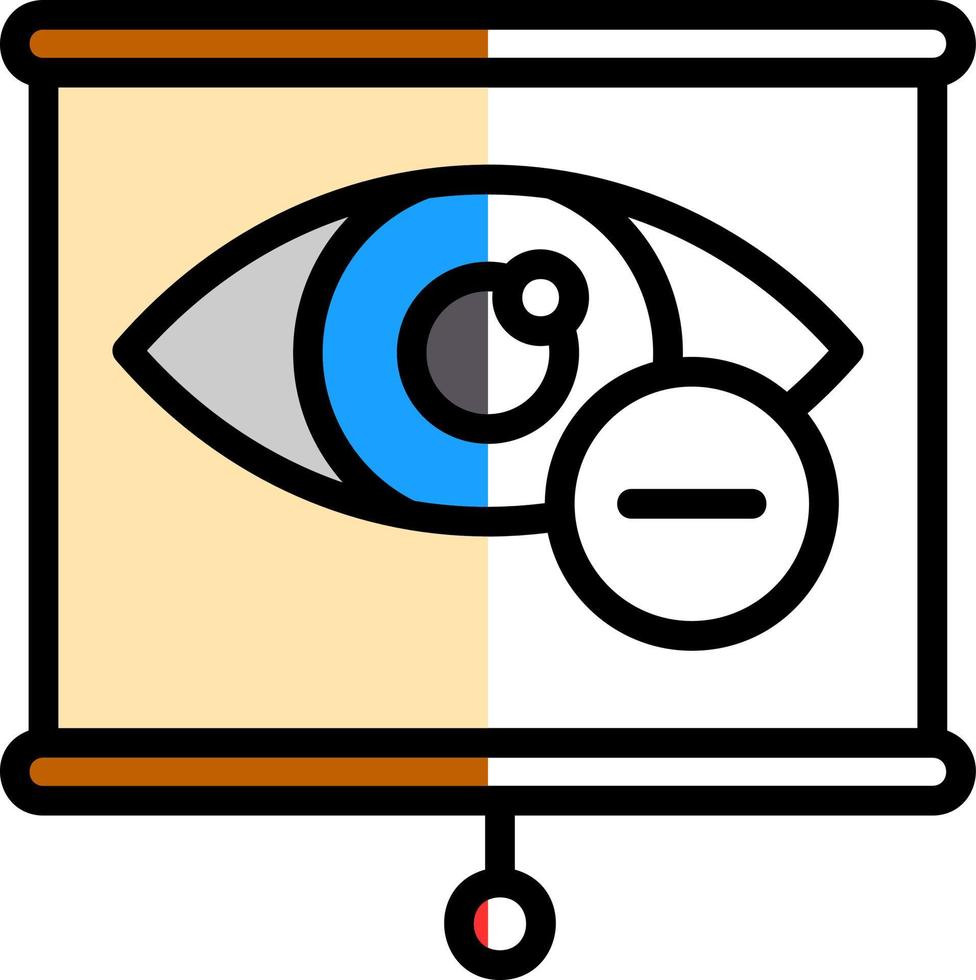 diseño de icono de vector de miopía