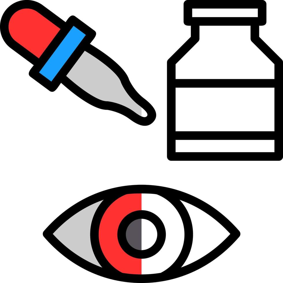 Eye Drops Vector Icon Design