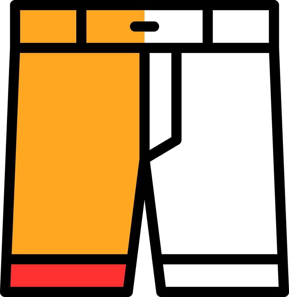 diseño de icono de vector de pantalones cortos