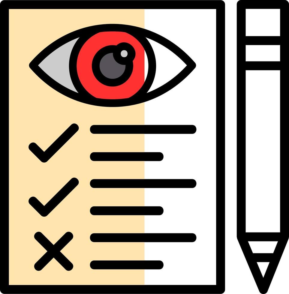 Eye Test Vector Icon Design
