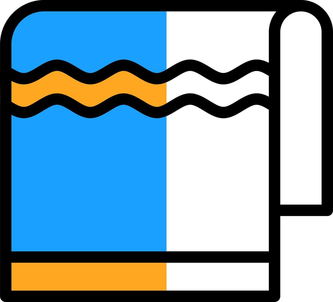 Towel Vector Icon Design