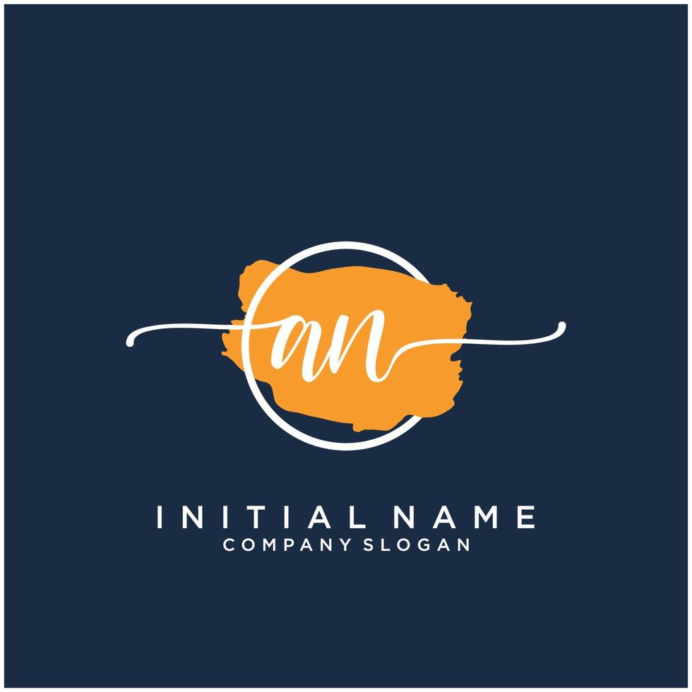 inicial un femenino logo colecciones modelo. escritura logo de inicial firma, boda, moda, joyería, boutique, floral y botánico con creativo modelo para ninguna empresa o negocio. vector