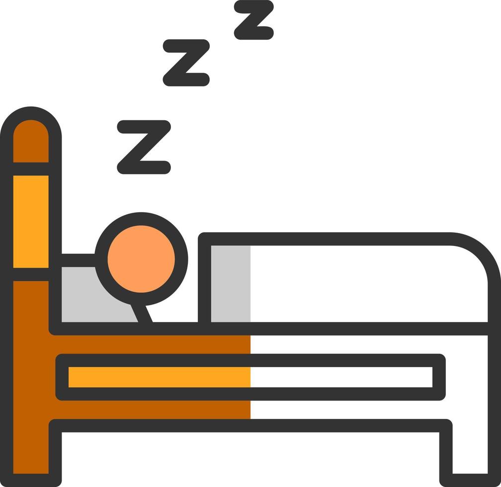 Sleeping Vector Icon Design