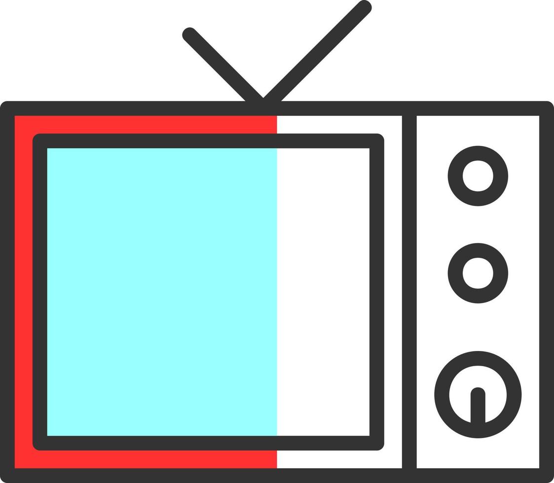 diseño de icono de vector de televisión