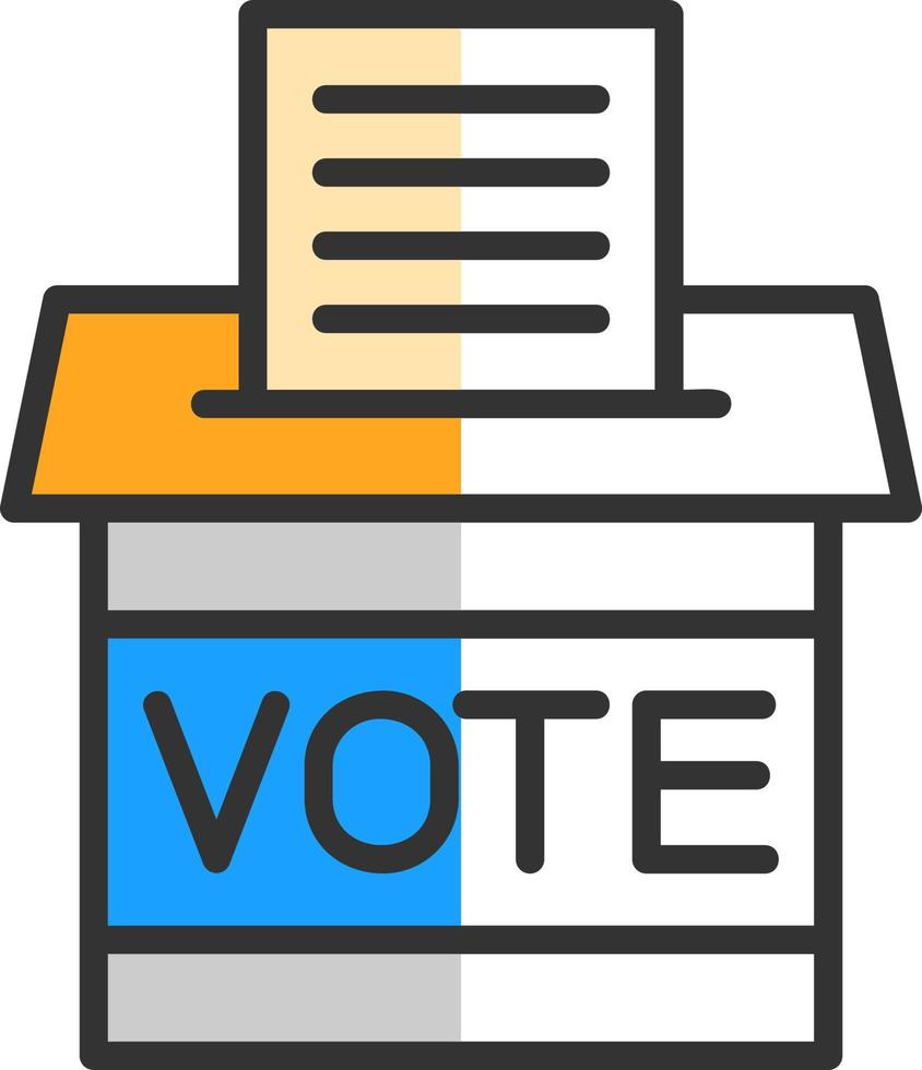 diseño de icono de vector de voto