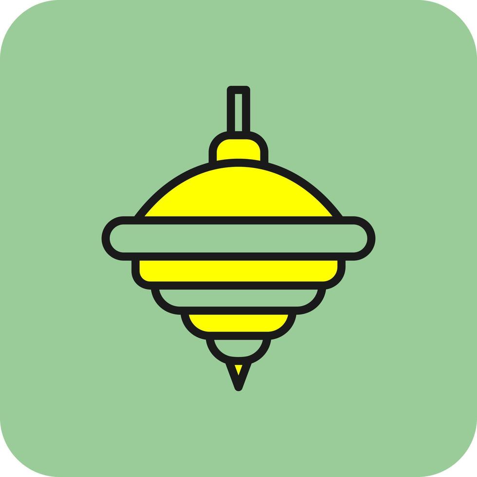 Top Spin Vector Icon Design