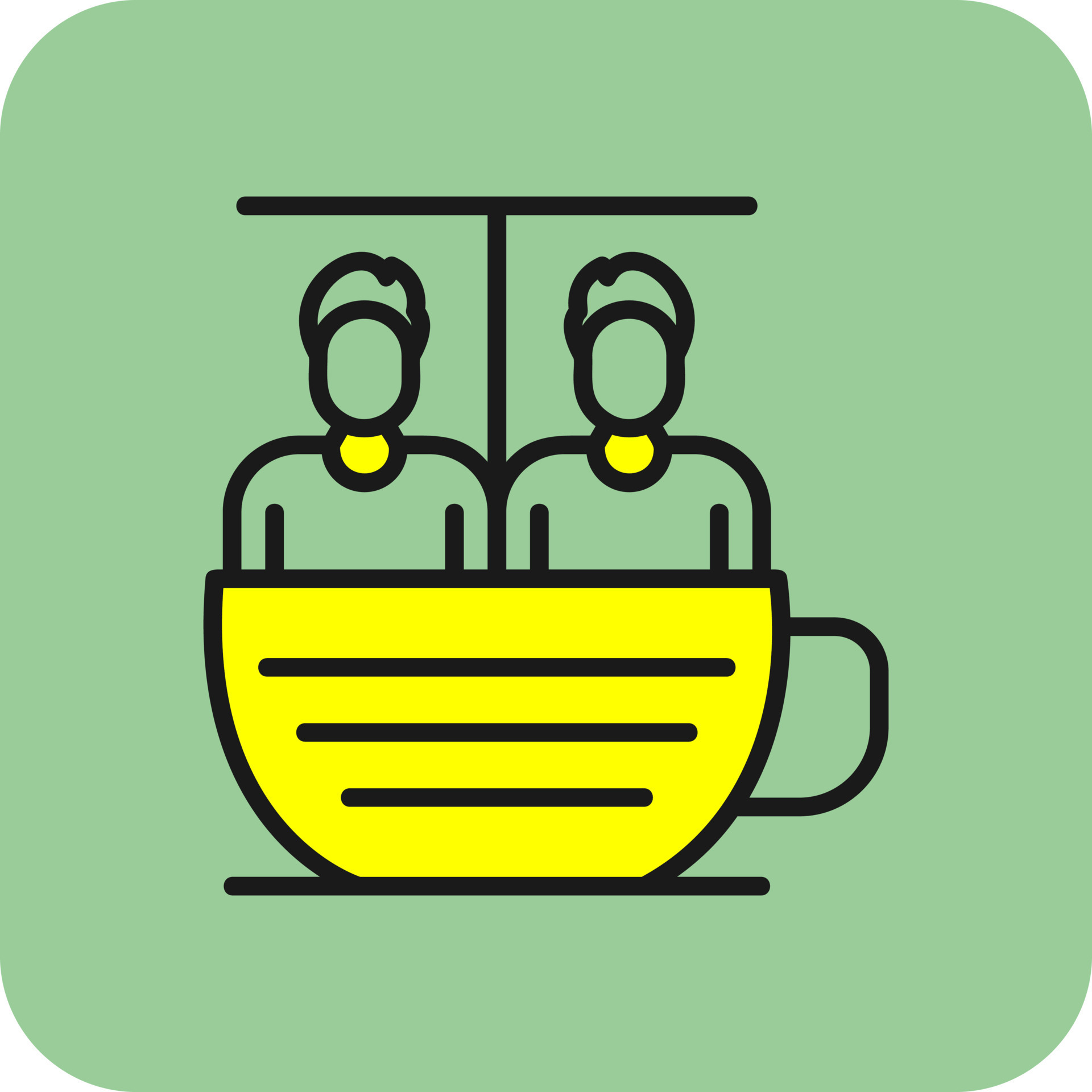 Tea Cup Ride Vector Icon Design 21004643 Vector Art at Vecteezy