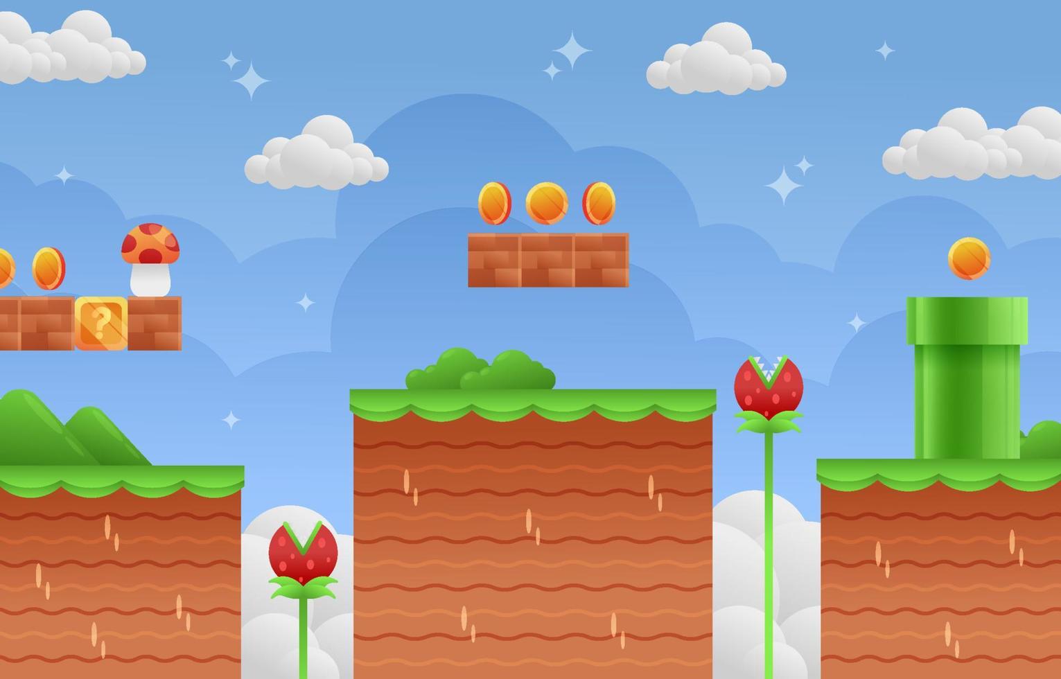 Video Game Background vector