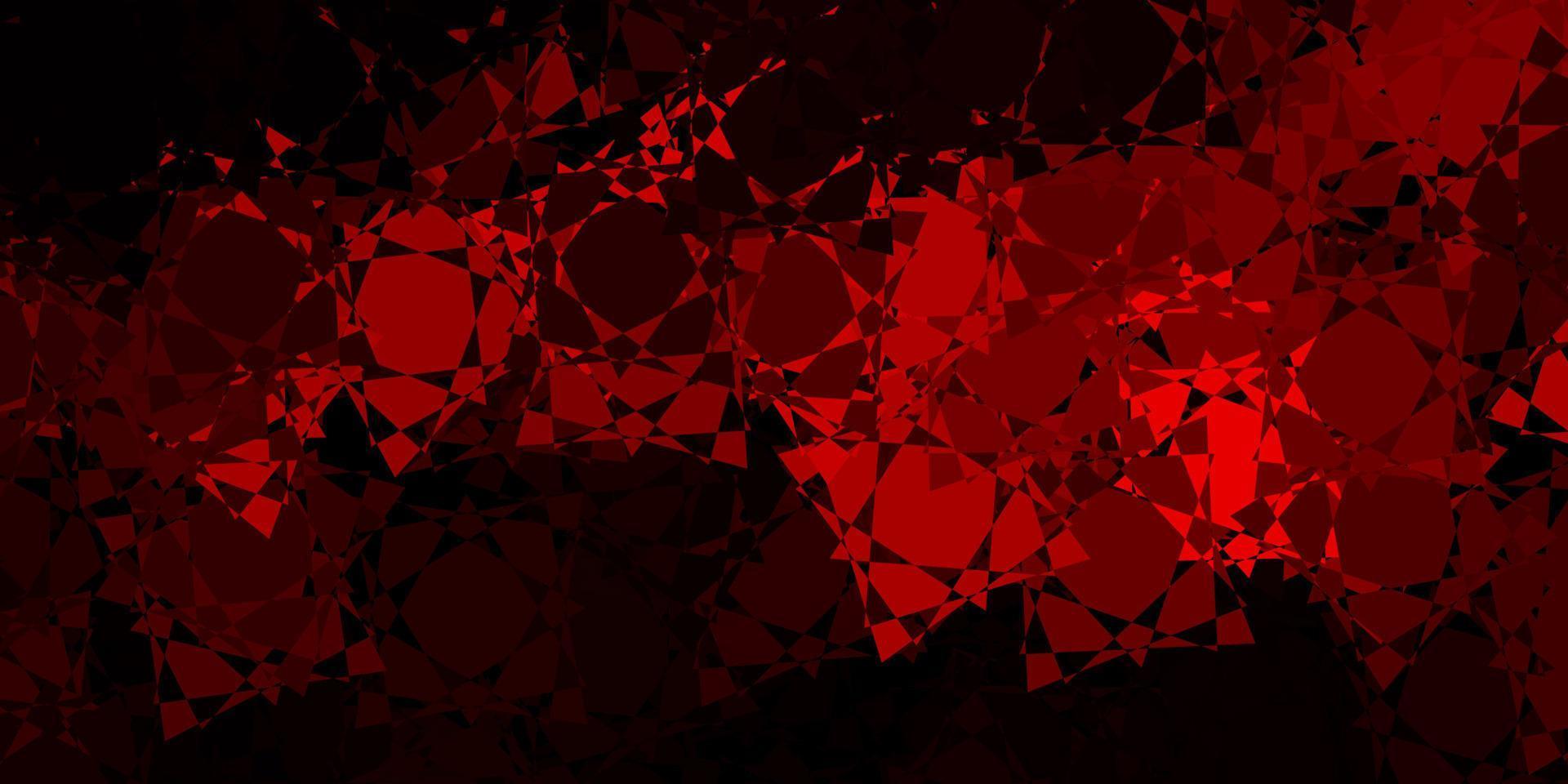 Dark Red vector layout with triangle forms.