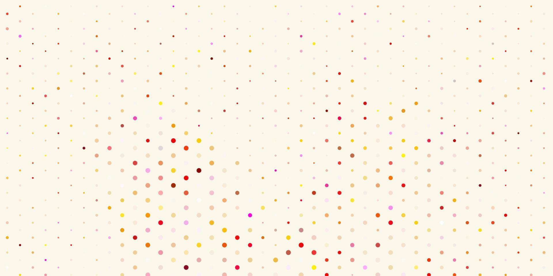 Light red, yellow vector layout with circle shapes.