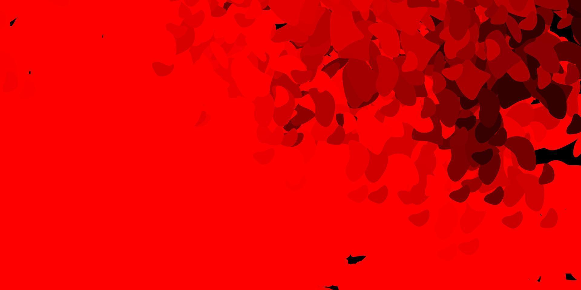Light red vector background with random forms.