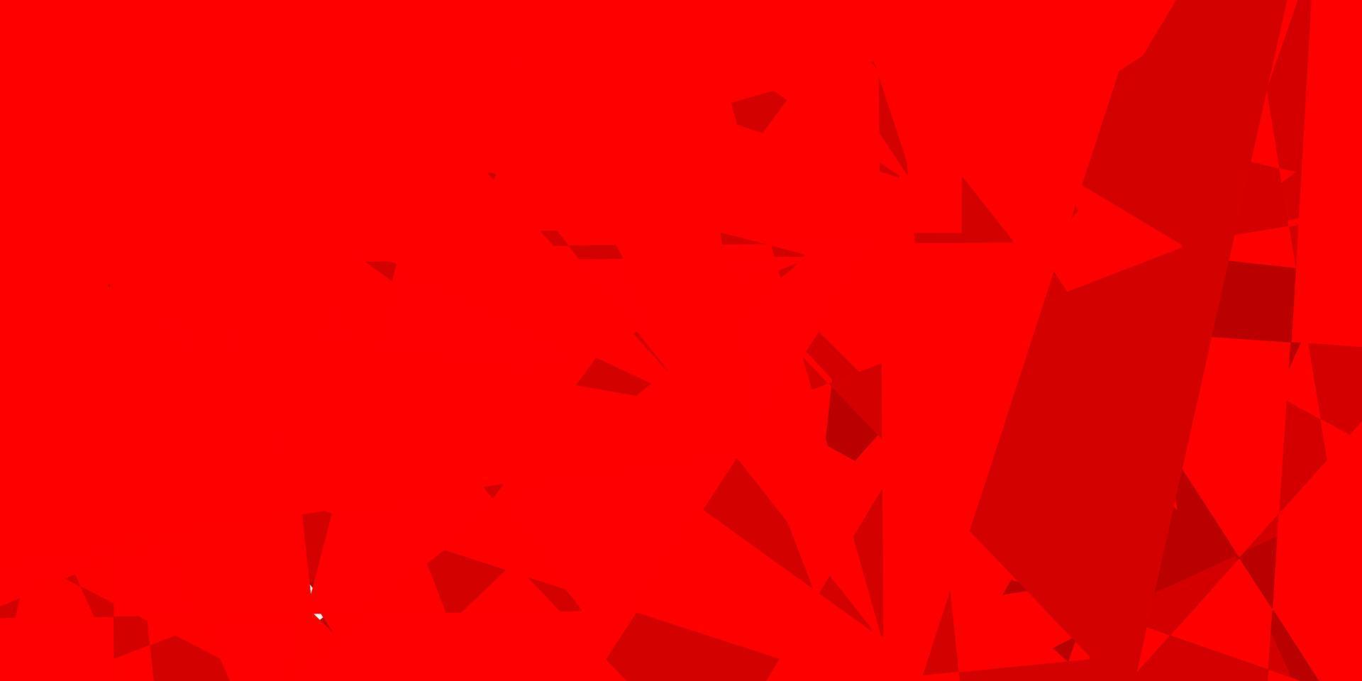 Light Red, Yellow vector background with triangles.