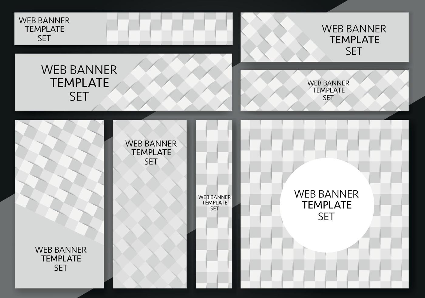 Abstract banner design web template Set, Horizontal header web banner. Modern Gradient banner set. vector