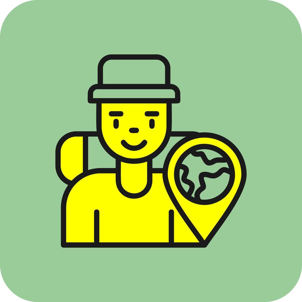 Traveler Vector Icon Design