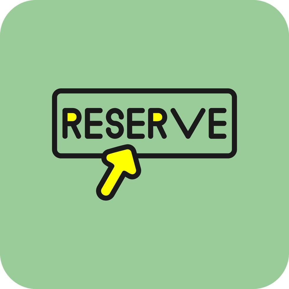 Reservation Vector Icon Design