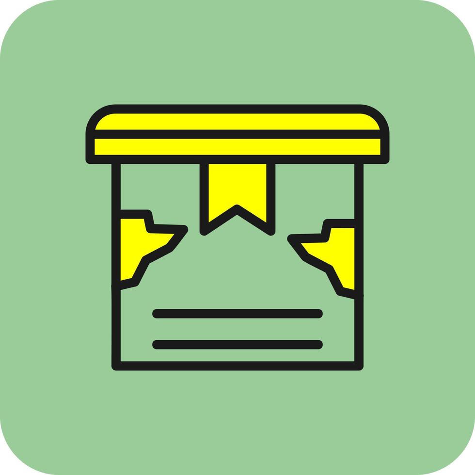 Damage Box Vector Icon Design