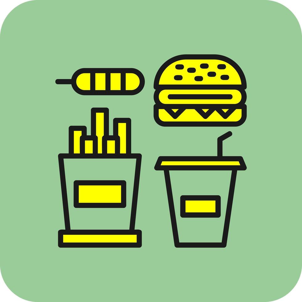 Fastfood Vector Icon Design