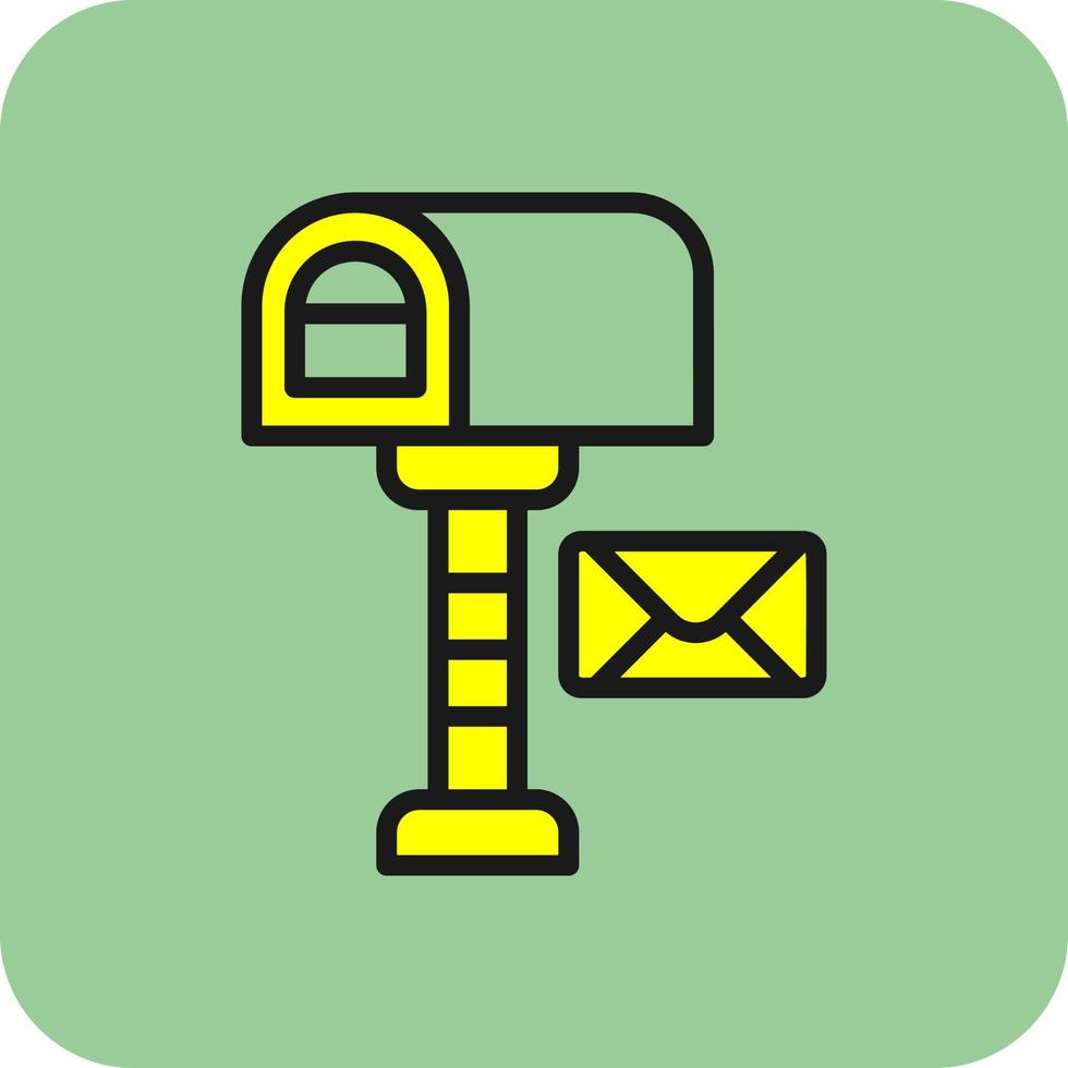 Postbox Vector Icon Design