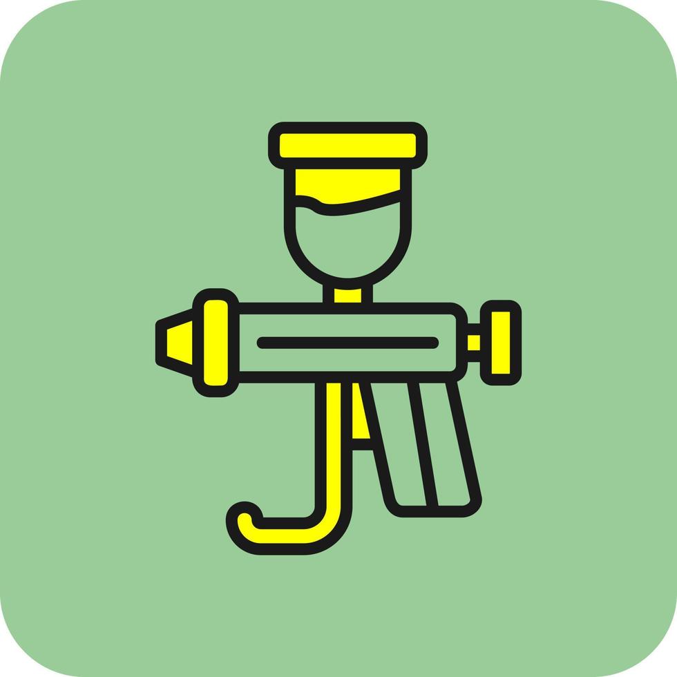 Spray Gun Vector Icon Design