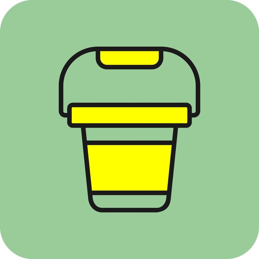 Pail Vector Icon Design