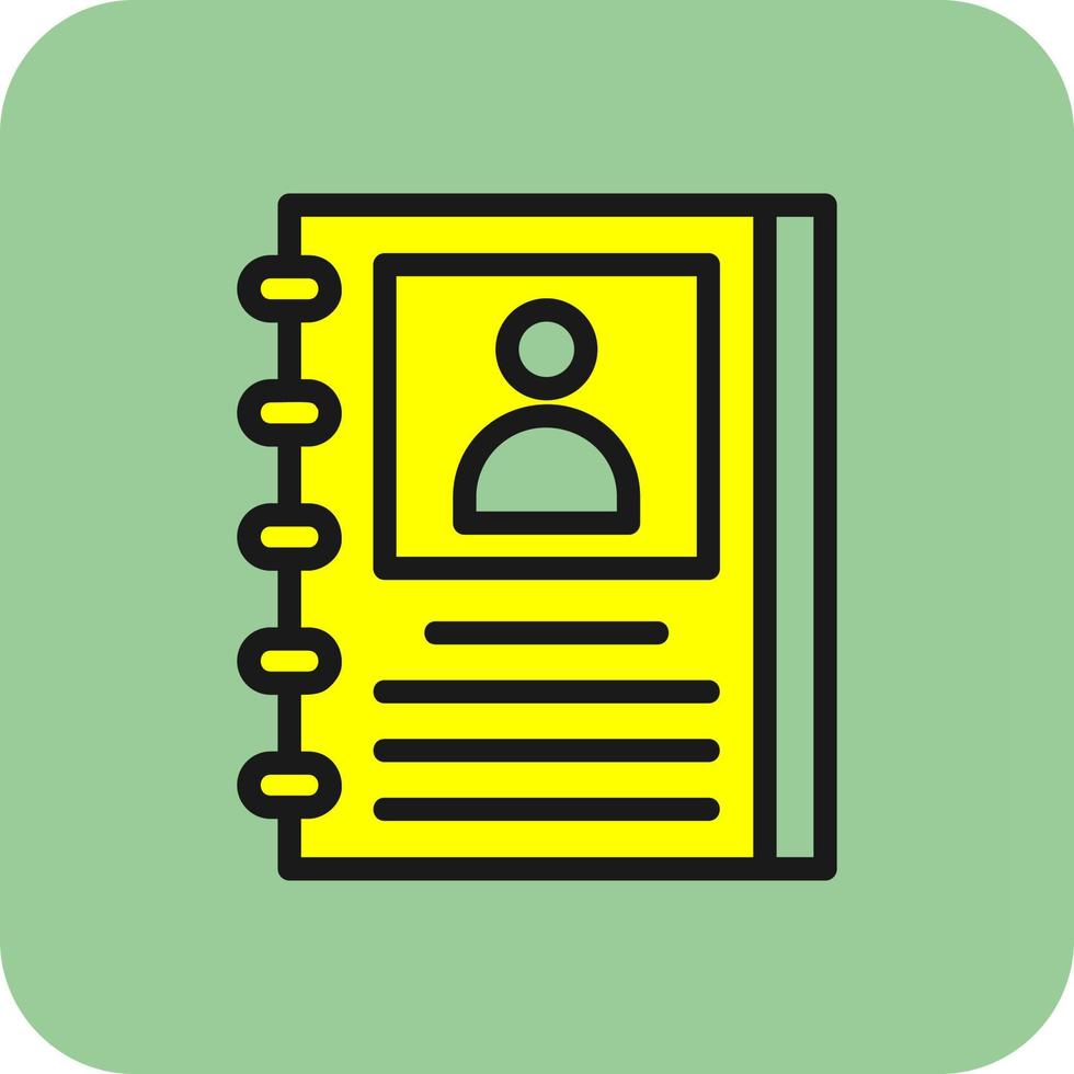 COntact Book Vector Icon Design