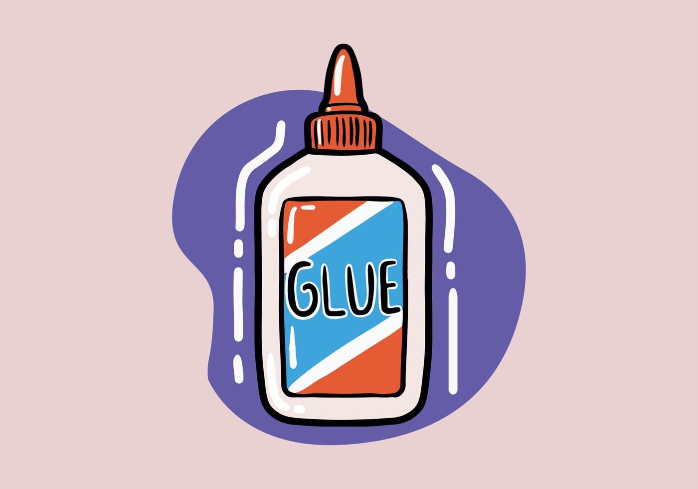 Glue Bottle Doodle 6 Stock Illustration - Download Image Now - Glue,  Cartoon, Bottle - iStock