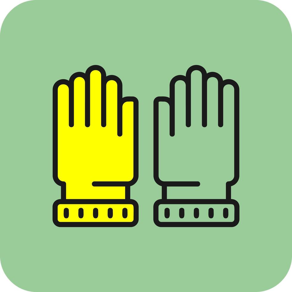 guantes, vector, icono, diseño vector