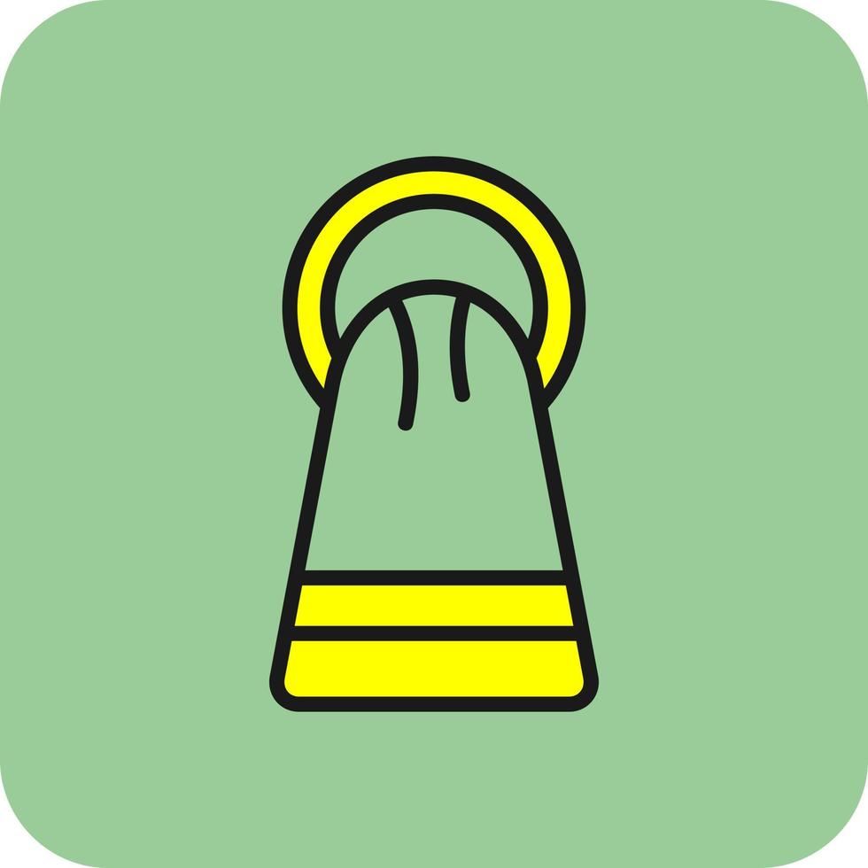 Towel Rack Vector Icon Design
