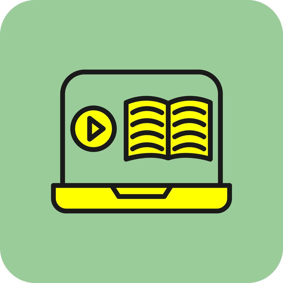 Online Course Vector Icon Design