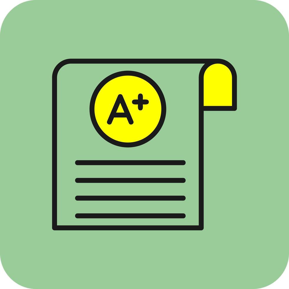 diseño de icono de vector de calificaciones de estudiante
