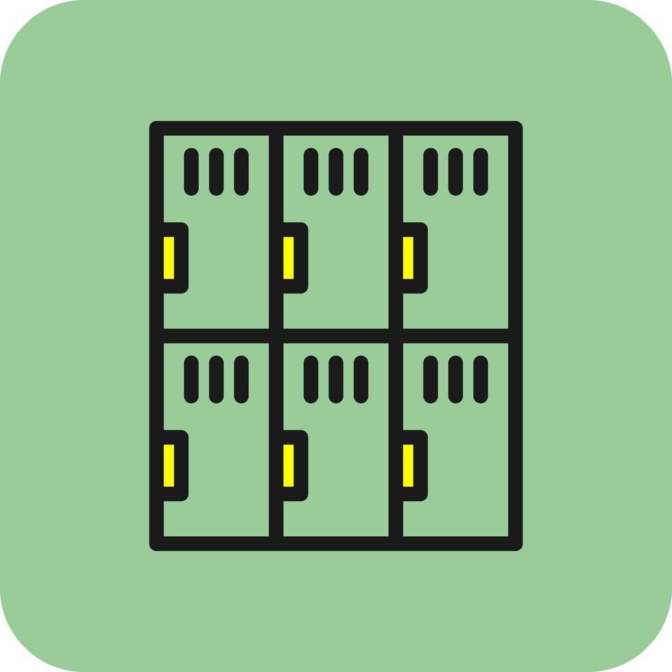 Locker Room Vector Icon Design