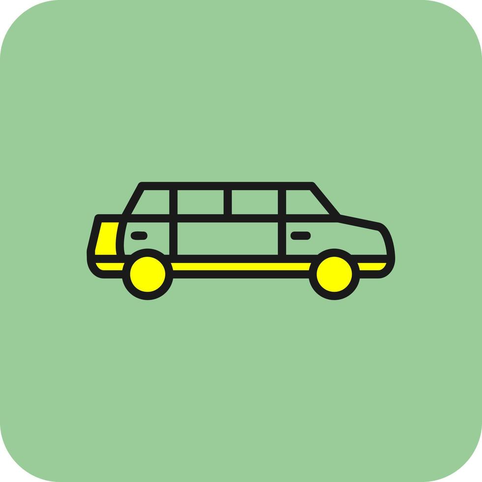Limousine Vector Icon Design