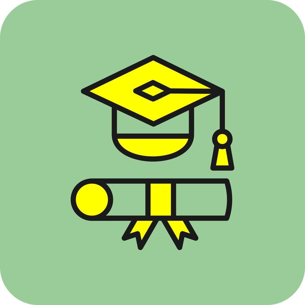 diseño de icono de vector de toga de graduación